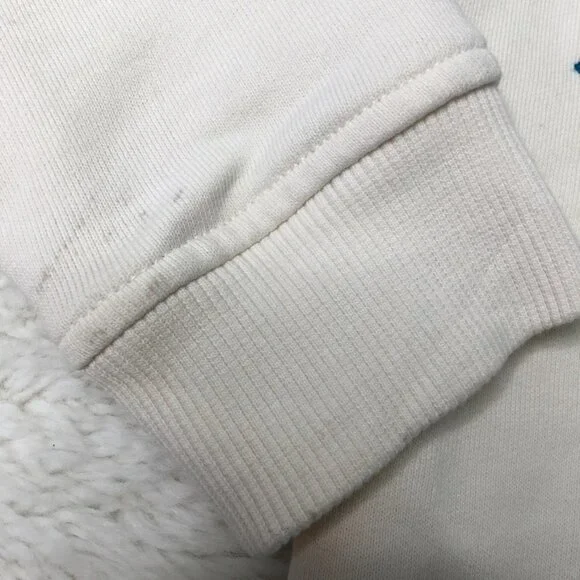 Hanna Andersson Little Girl Off White Floral Sweatshirt Top Size 4 Embroidered - Picture 2 of 12